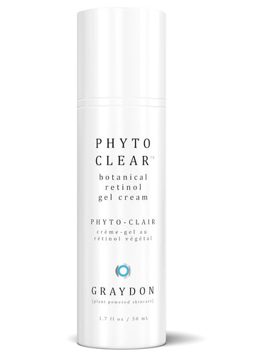 Graydon Skincare Phyto-Clear is a gel-like moisturizer with two types retinol-like ingredients bakuchiol and moth bean..  