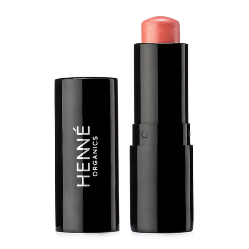 Henne Organics lip tint in Sunlit. A beautiful peachy-pink sheer lip color. 